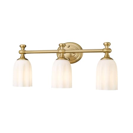 Z-Lite Orion 3 Light Vanity, 22in. W x 5.25in. L, Modern Gold 1102-3V-MGLD